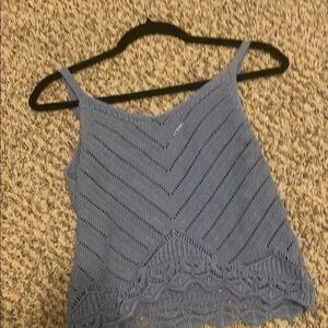 Arizona Jean Company Gray Ribbed Cropped Camisole